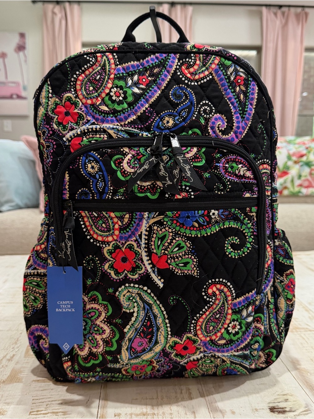 Vera Bradley Backpack Campus Tech Kiev Paisley Retired Bag NWT